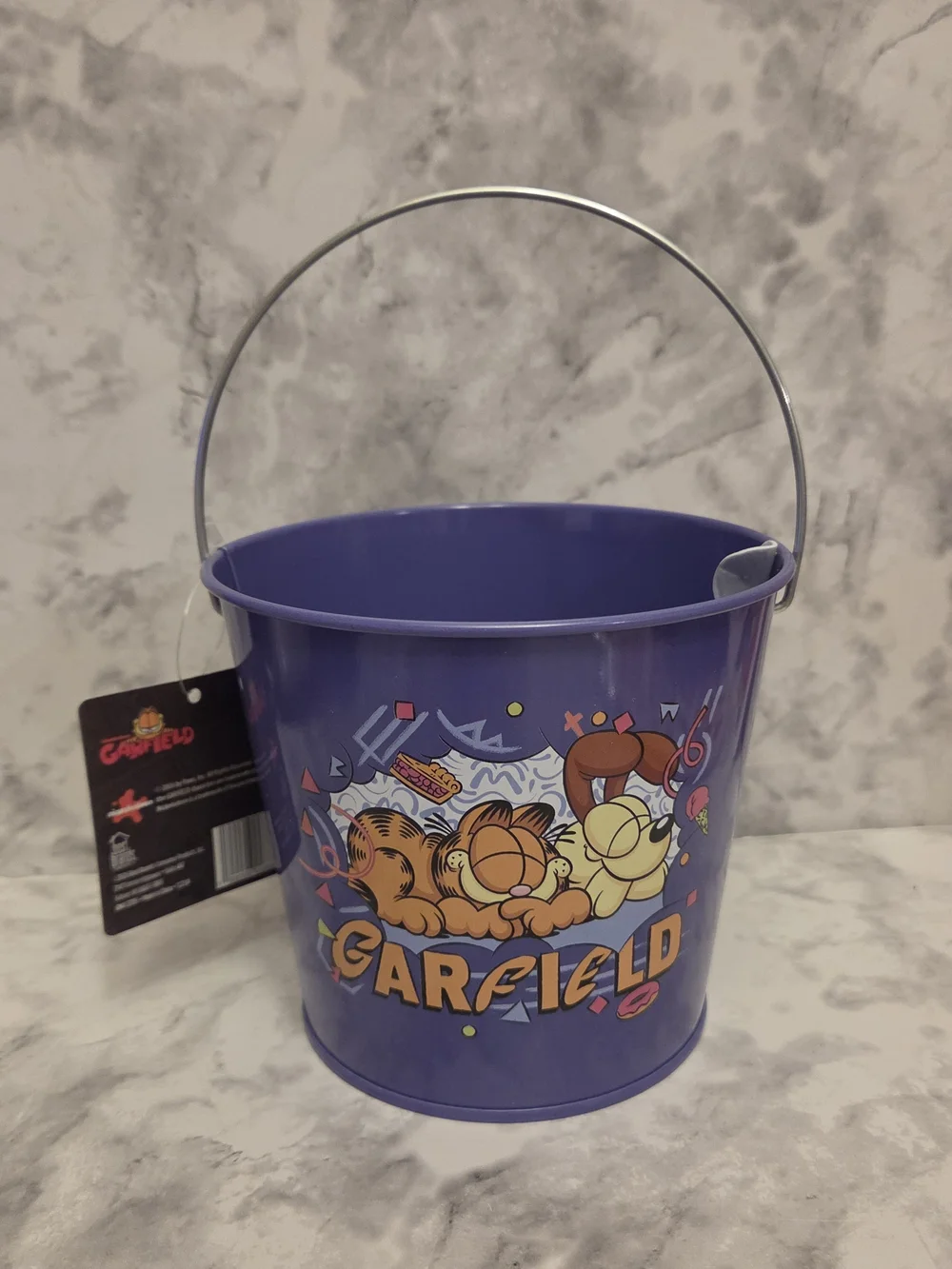 Garfield Bath Set 7 Pieces - Purple & Pink Bath Accessories